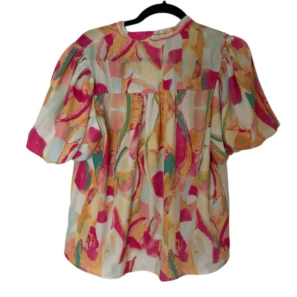 Flying Tomato Multicolor Abstract Blouse - Picture 4 of 4